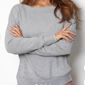 Victoria’s Secret gray cashmere blend lightweight pullover sweater Women’s Large